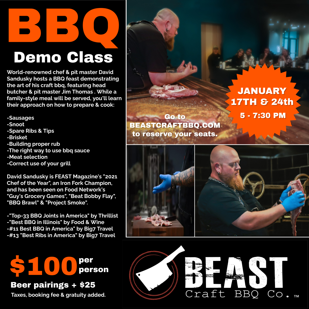 BBQ Demonstration Class featuring David Sandusky BEAST Craft BBQ Co.